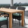 square teak tafel - 240cm van Gloster: Exclusieve buitenmeubelen