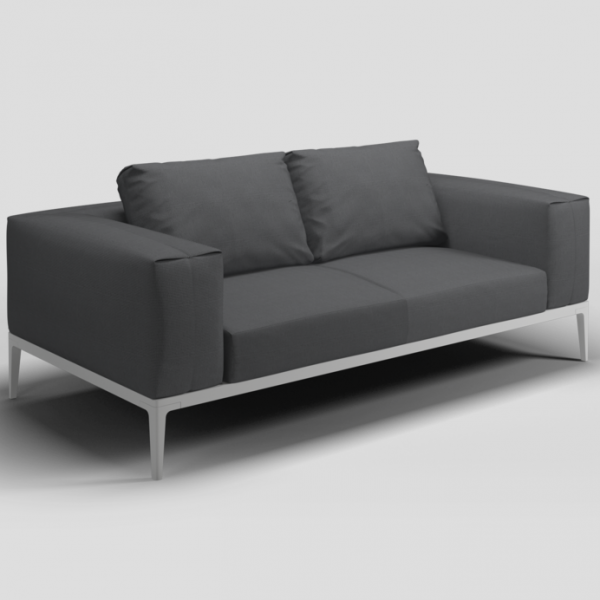 grid sofa white van Gloster: Exclusieve buitenmeubelen