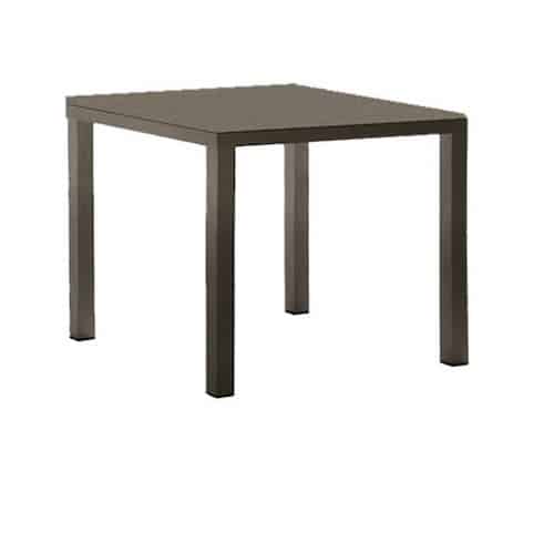 Easy tafel 90 cm vierkant - metallic grey-0