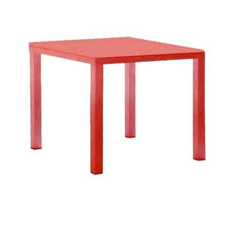 Easy tafel 90 cm vierkant - coral red-0