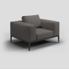 grid lounge chair meteor van Gloster: Exclusieve buitenmeubelen