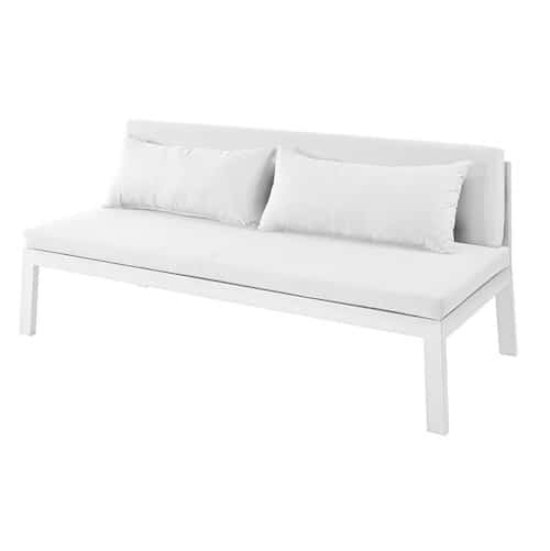 mike low dining sofa - white-0