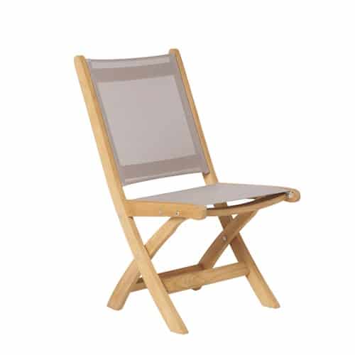 traditional teak kate opklapbare stoel - taupe-0