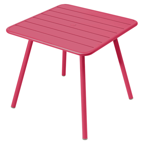 luxembourg vierkante tafel 80cm met vier poten pink praline-0
