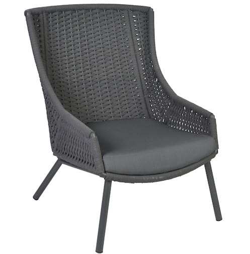 Aveiro lounge stoel dark grey-0