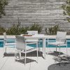 180 armstoel white teak van Gloster : Exclusieve Buitenmeubelen