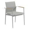 180 armstoel white teak van Gloster : Exclusieve Buitenmeubelen