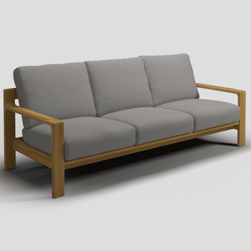 loop 3-seater sofa exclusieve buitenmeubelen