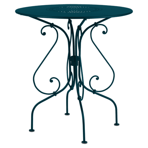 1900 tafel rond 67 cm Fermob Acapulco Blue-0