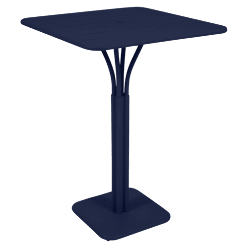 luxembourg hoge vierkante tafel 80 Fermob Deep Blue-0