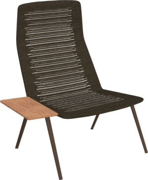zebra knit lounge stoel met armleuning-0