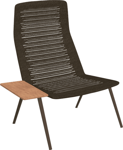 zebra knit lounge stoel met armleuning-0