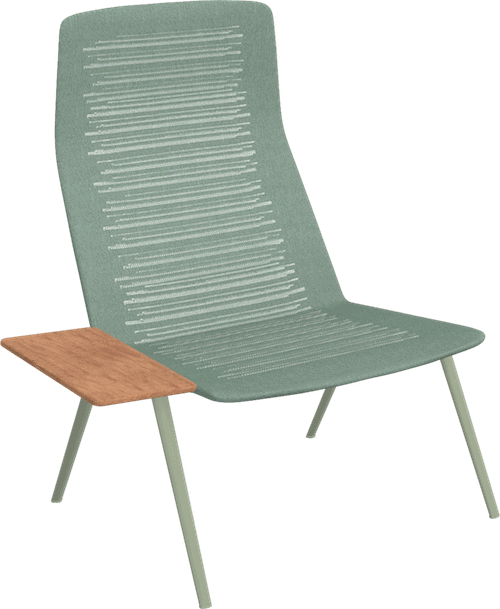 zebra knit lounge stoel met armleuning Fast Green Tea-0
