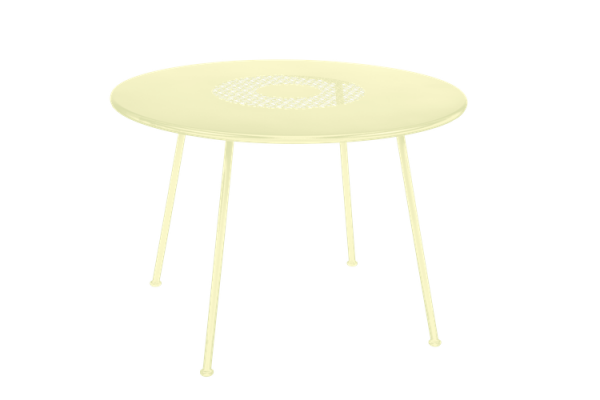 lorette tafel 110cm rond Fermob Frosted Lemon-0