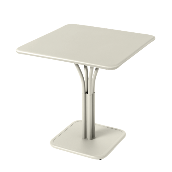 luxembourg vierkante tafel 71cm Fermob Clay Grey-0