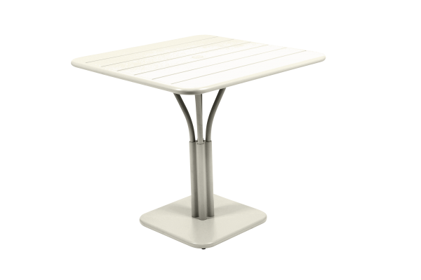 luxembourg vierkante tafel 80cm Fermob Clay Grey-0