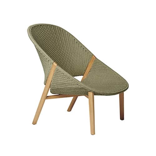 Elio Lounge Chair met hoge rugleuning Tribu Moss-0