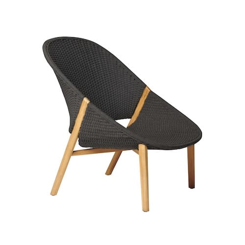 Elio Lounge Chair met hoge rugleuning Tribu Wenge-0