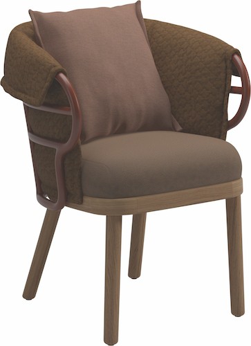 Dune dining chair Gloster Brick-0
