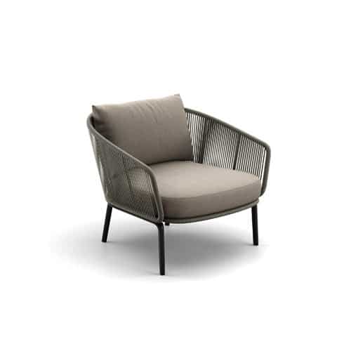 Rilly lounge chair Dedon Rilly Fiber Taupe Touch-0
