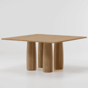 Kettal Il Colonnato eettafel 140x140cm 4 tafelpoten
