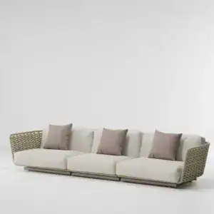 Kettal Tilos Sofa 340 cm without side cushions